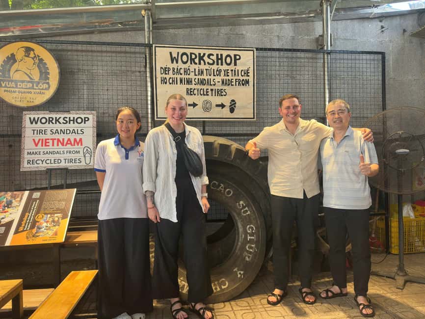 Hanoi: Tire Sandal Workshop with Crafting Experience - Your 4-hour flow: how the workshop usually unfolds