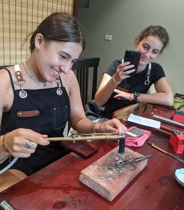 Hanoi: Unique Silver Ring/Pendant Making Workshop - Personalize it: textures, stamps, and charm ideas
