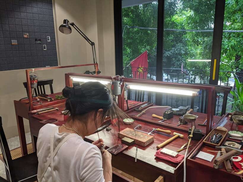 Hanoi: Unique Silver Ring/Pendant Making Workshop - Inside the Silver Soul Workshop on Ly Nam De Street