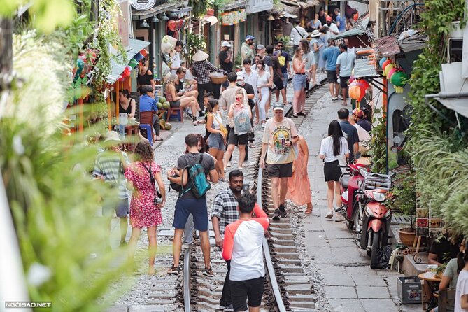 Hanoi Vespa After Dark Street food + Train Street+ Live Music - Ho Chi Minh Mausoleum area photo stop: quick context between food hubs