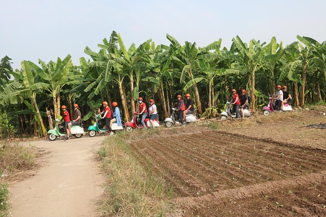 Hanoi Vespa Tour Explore Red River Delta & Rural Villages 5 Hours - Lunch, fruit, and time with local families on the return
