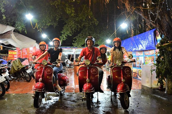 Hanoi Vespa Tours: Hanoi After Dark Vespa Food Tours - The food lineup: banh cuon, bun cha, seafood, egg coffee, and a real dinner