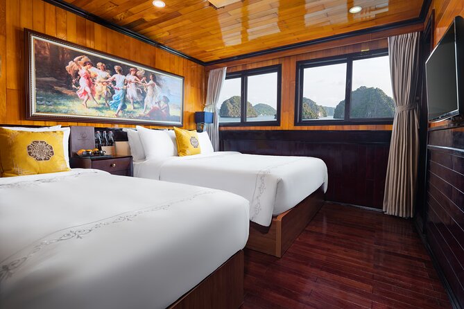 HERA CLASSIC Boutique Cruise Halong Bay 2 Days 1 Night Trip - Day 2: early Tai Chi, Sung Sot Cave, and Titop Island time