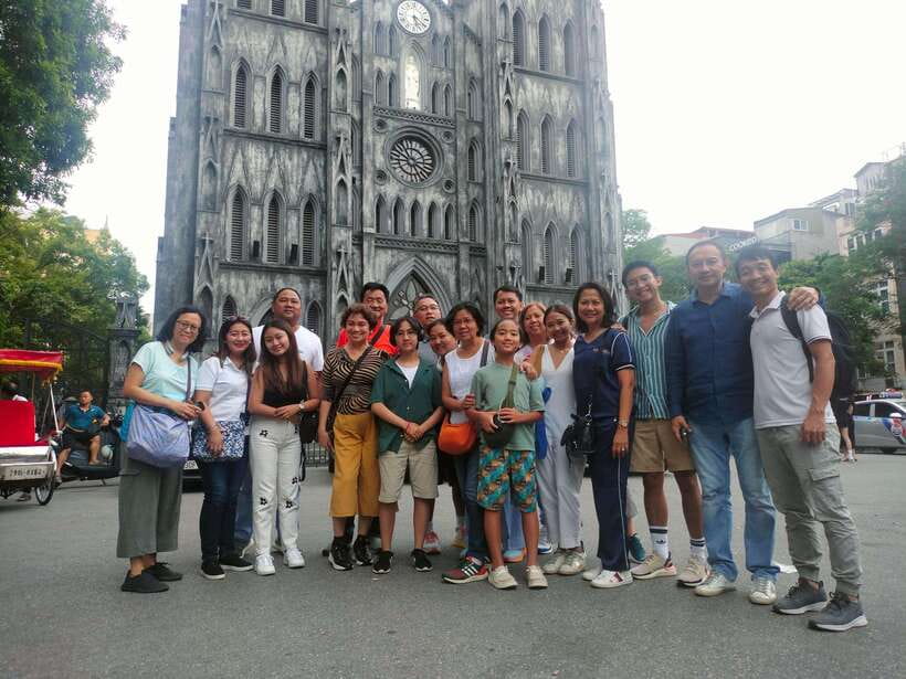 Highlight Hanoi city tour with train street. - Dong Xuan Market and Saint Joseph Cathedral area