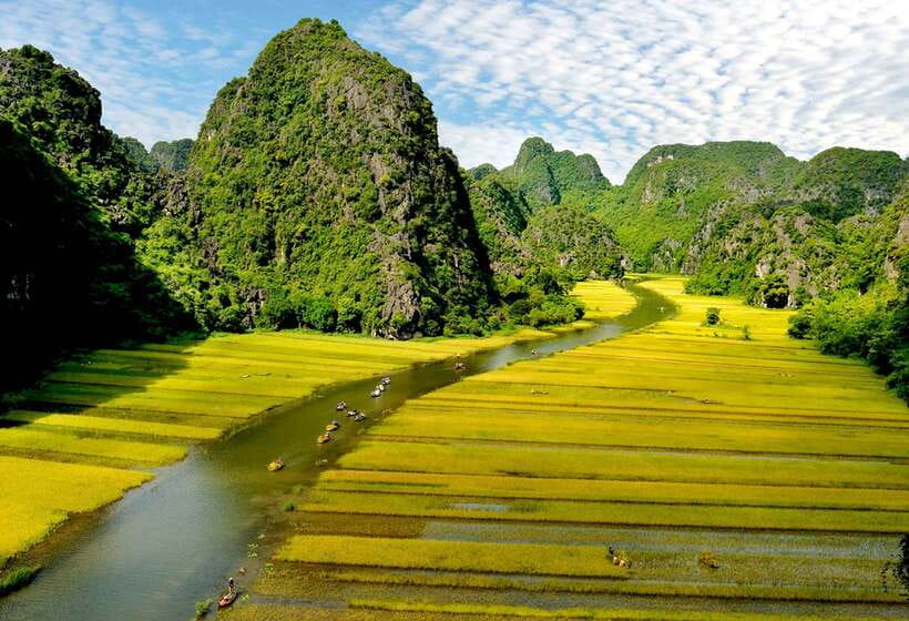 Hoa Lư and Tam Cốc with Bike Ride and Family Visit - The bike ride in Tam Cốc: rice fields, limestone views, and a route you’ll actually enjoy