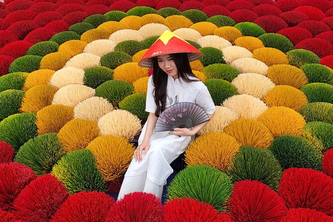 Incense Village, Conical Hat, Lacquer Art, SMALL GROUP From Hanoi - Hanoi Train Street: a quick drop-off bonus, not the main event