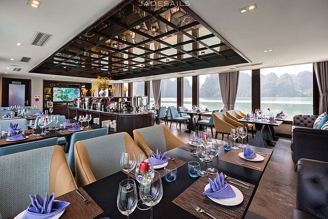 JADESAILS CRUISE-The Most Luxurious Day Tour in Ha Long Bay & Lan Ha Bay - Spring rolls, cooking demo, and the sunset party finish