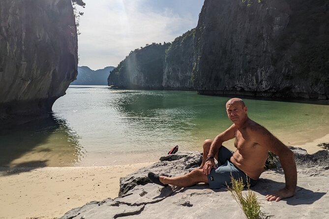 Lan Ha Bay Day Tour from Hanoi & Cat Ba Town - Serenity Boutique - Ba Trai Dao Beach (Three Peach Islets): Swimming and Snorkeling Time