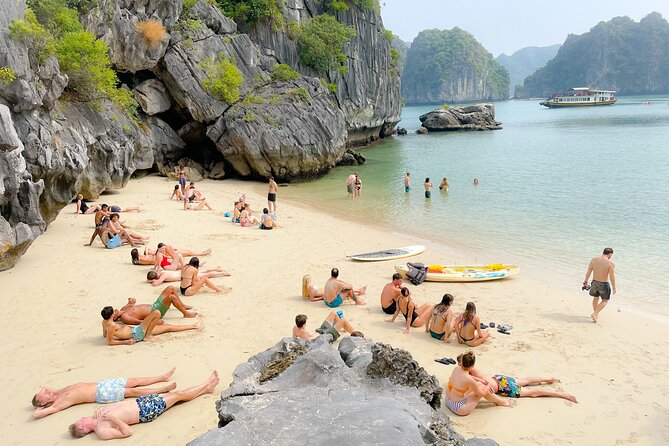 Lan Ha Bay Full-Day Cruise Tour from Hanoi - Serenity Boutique - Boarding Serenity Boutique: spacious boat, small-group comfort