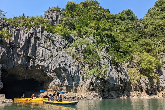 Lan Ha Bay Full-Day Cruise Tour from Hanoi - Serenity Boutique - Dark Cave / Bright Cave area: kayaking time in the best zone