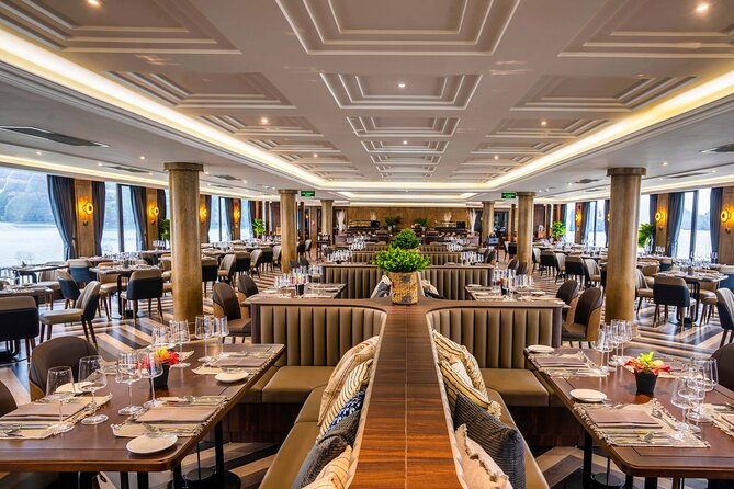 Luxury 5-Star Ha Long Bay Day Cruise with Buffet Lunch from Hanoi - Hang Luon Cave by Bamboo Boat or Kayak: Calm, Scenic Nature Time