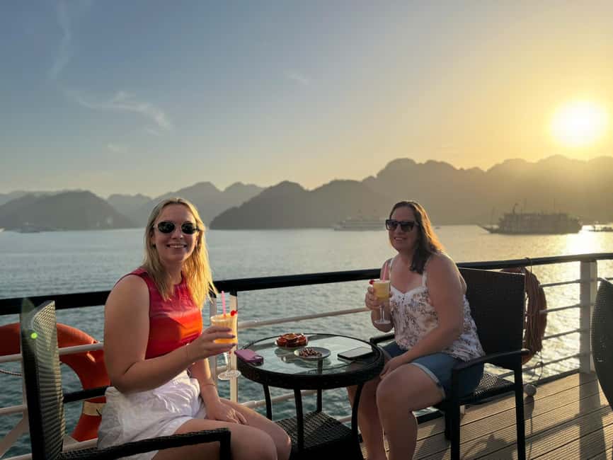 Luxury 5-Star Halong Bay Overnight Cruise: full board, kayak - Day 2 at Sunrise: Tai Chi Before Breakfast