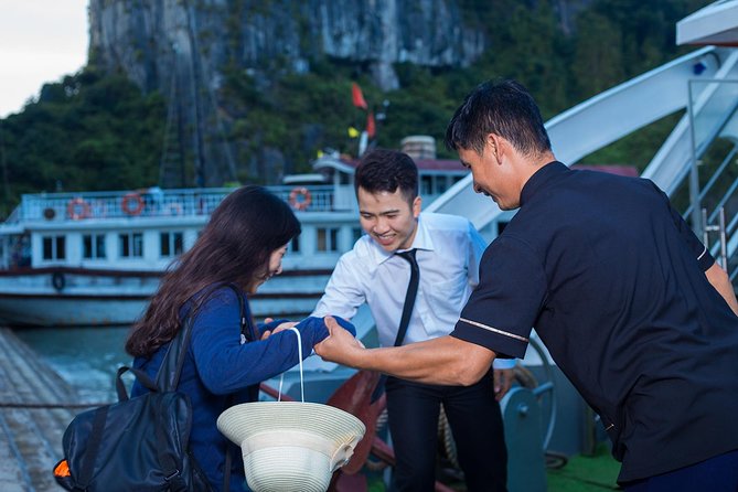 Luxury Halong Bay 1 Day on Cruises From Hanoi with Bus & Lunch - Vietnam lunch plus sunset cake: how the meals fit the day