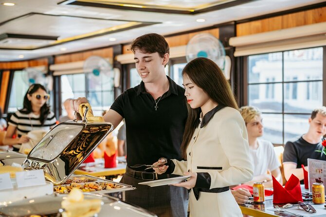 LUXURY Halong Bay Cruise 5 Stars Full Day Tour with Buffet Lunch - Sung Sot Cave and Luon lagoon kayaking: the best scenery per minute