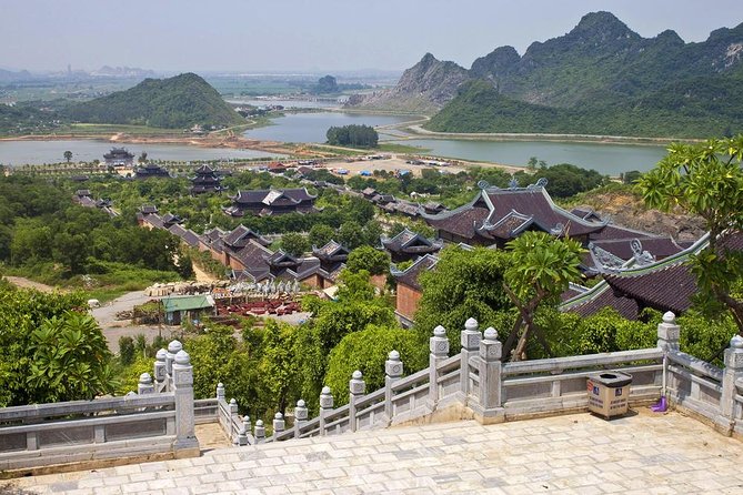 Ninh Binh Day Tour: Bai Dinh Trang An boat trip - Bai Dinh Pagoda in the morning: huge scale, Buddha details, and the electric-car shortcut