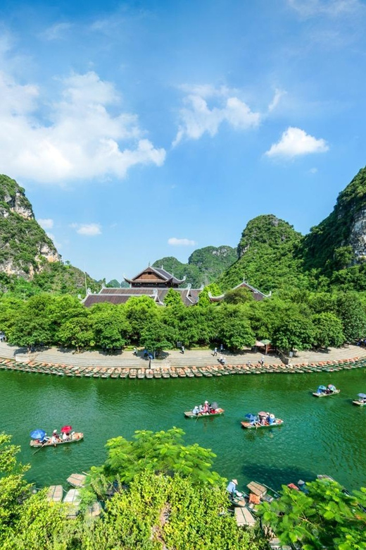 Ninh Binh: Hoa Lu, Trang An and Mua Cave Full-Day Trip - Trang An UNESCO Boat Ride Through Tunnel Caves and Karst Views