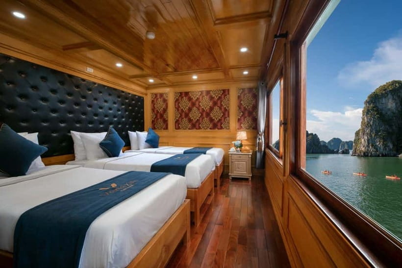 Ninh Binh: Lan Ha Bay 2D 1N cruises- bike tour, kayak, meals - Kayaking, Dark and Bright Cave areas, and swim time in calm water