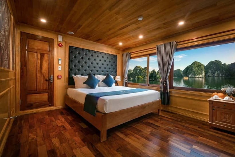 Ninh Binh: Lan Ha Bay 2D 1N cruises- bike tour, kayak, meals - Sunset deck time plus spring-roll cooking class