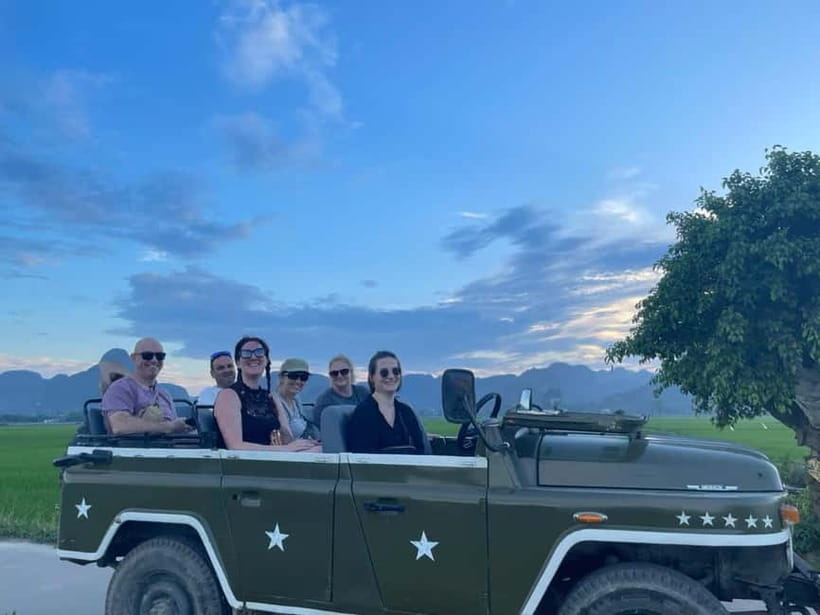 Ninh Binh Sunset Motobike Tour: Mua Cave, Bich Dong, Hoa Lu - The ride style: how the motobike and vintage jeep change the feel
