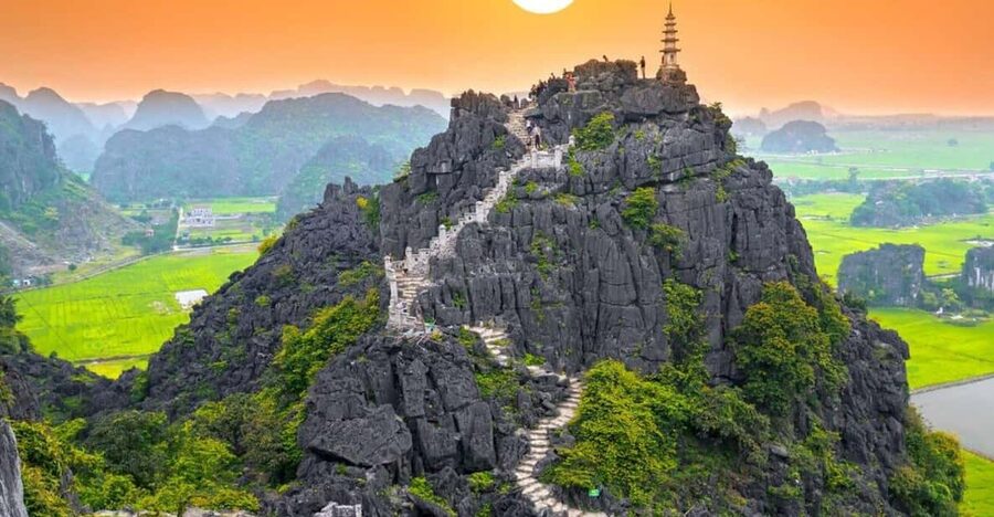 Ninh Binh Sunset Tour And Visit Hoa Lu Walking Town At Night - Riding Through Rice Fields and Limestone Karsts (Where the Photos Actually Happen)