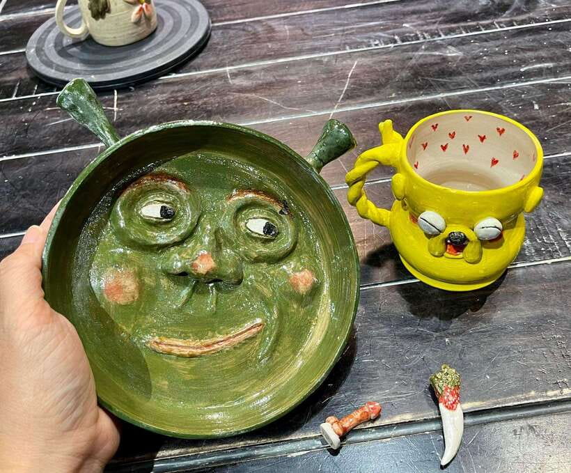 Pottery with Local Artist – Fast Firing, Ships Worldwide - Instructor help that makes beginners comfortable