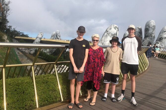 Private Multi Day Tour through Vietnam and Cambodia - Ba Na Hills: cable car views, Golden Bridge photos, and the flight south