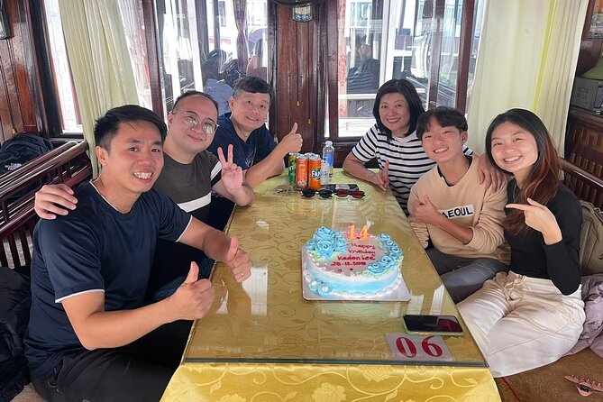 PRIVATE TOUR HALONG BAY ONE DAY with Cave, Kayaking, Bamboo Boat - Food on board: seafood lunch that actually gets called out