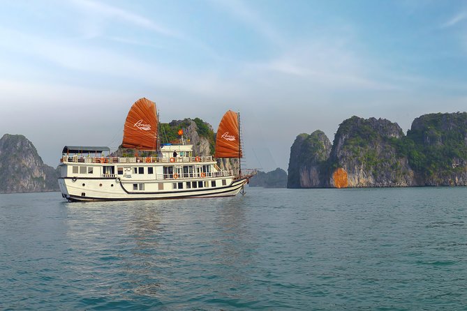 Renea Cruises - BEST Small Boat in Bai Tu Long & Halong Bay - Day one in Halong Bay: caves, lunch with local ingredients, and deck time