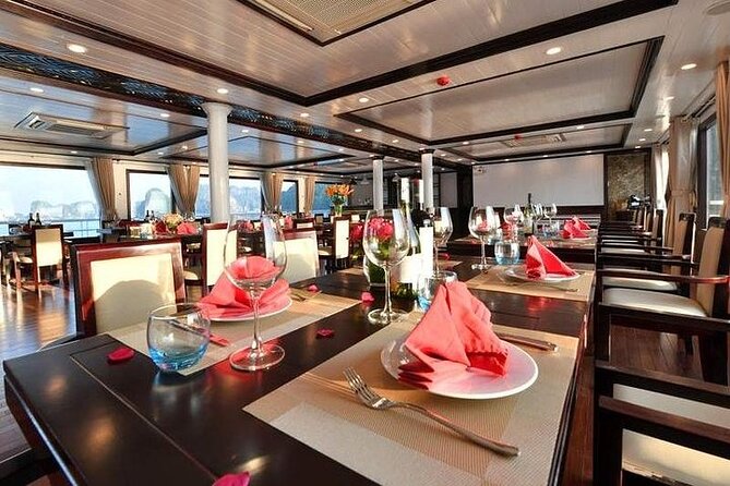 Sapphire Cruise 3 Days Tour into Halong Bay (2 Nights on Boat ) - Food on board: included meals that actually get praised