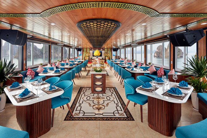 Sea Lion Luxury 5-Star Halong Day Cruise,Buffet Lunch,Shuttle Bus - Buffet Lunch and the Red-Wine Sunset Party: What’s Actually Included