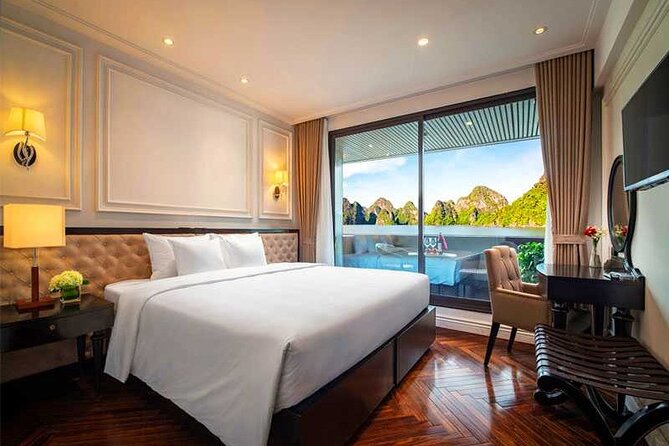 Stellar of The Seas Best Top Vip Cruise Ha Long Bay 2 Day 1 Night - Lan Ha Bay from 12:30 to 17:00: lunch, cabin time, and the water part