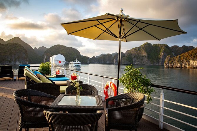 Stellar of The Seas Best Top Vip Cruise Ha Long Bay 2 Day 1 Night - Day 2: Tai Chi, Dark & Bright Cave, and saying goodbye