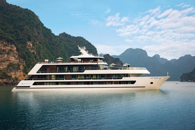 Stellar of the Seas Cruise Halong Bay 2Days 1Night on 5 Star Cruise - The active side: kayaking, cave visits, floating villages, and Cat Ba biking