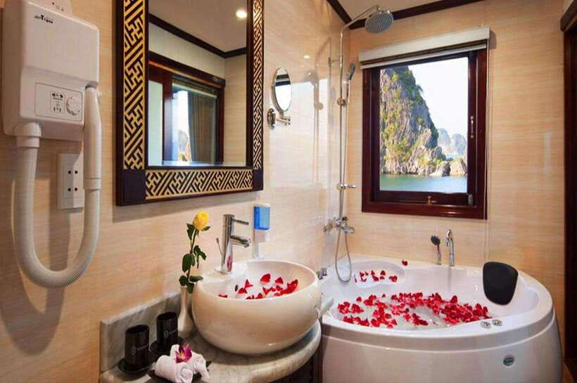 Swan Cruises: Bai Tu Long Bay 2 Days 1 Night - Sunset top-deck time plus Vietnamese cooking: the best value on Day 1