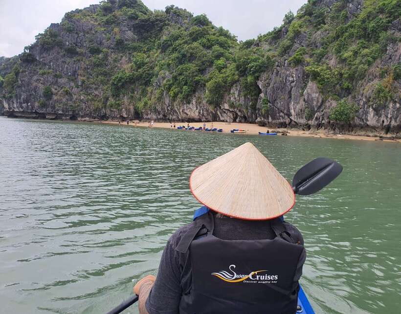 Swan Cruises: Bai Tu Long Bay 2 Days 1 Night - Day 2 sunrise: tai-chi, tea/coffee, and that early-bay feeling