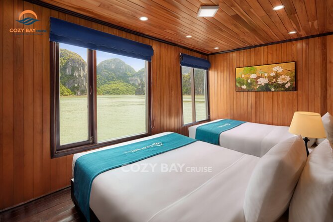 The Best 2D1N HALONG BAY- All Inclusive,Overnight on Boat By Expressway Transfer - Cabin reality: views can be great, but the air-con story isn’t perfect