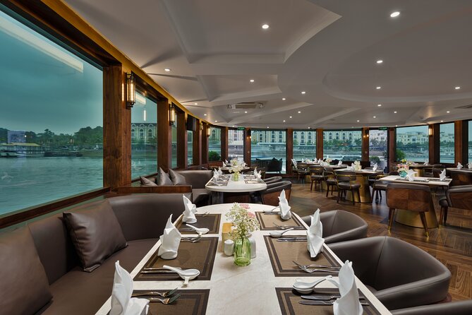 The Catamaran Luxury Day Cruise to Halong Bay from Hanoi(Best Selling) - Lunch onboard: multi-course Vietnamese fusion that actually matters