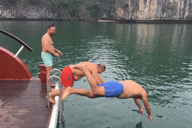 The Most Luxurious Ha Long Bay 1 Day Trip - Jadesails Cruise - Sunset deck party: the social payoff