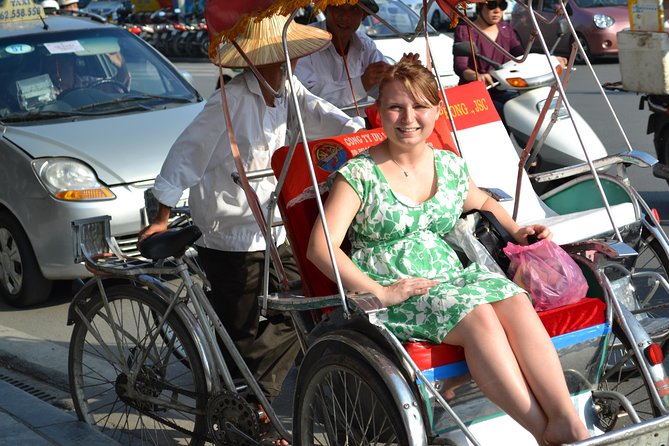 Trishaw Cyclo Tour Hanoi Old Quater Highlights - Ham Long Church: neo-Gothic details and stained-glass color