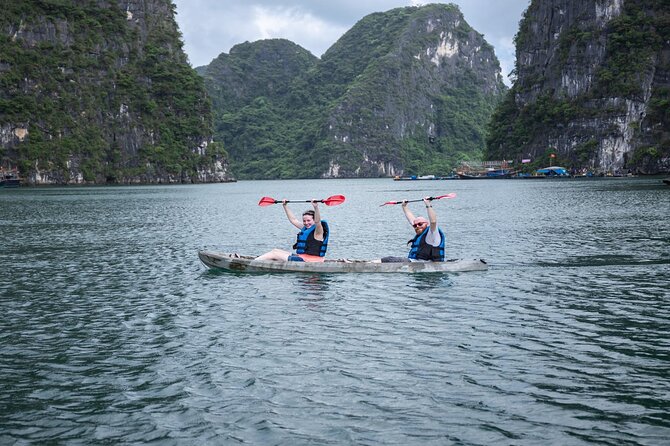 Unique Halong Private Day Cruise - Fishing Village, Kayak - Ha Long Bay main scenery plus a timed sunset tea break