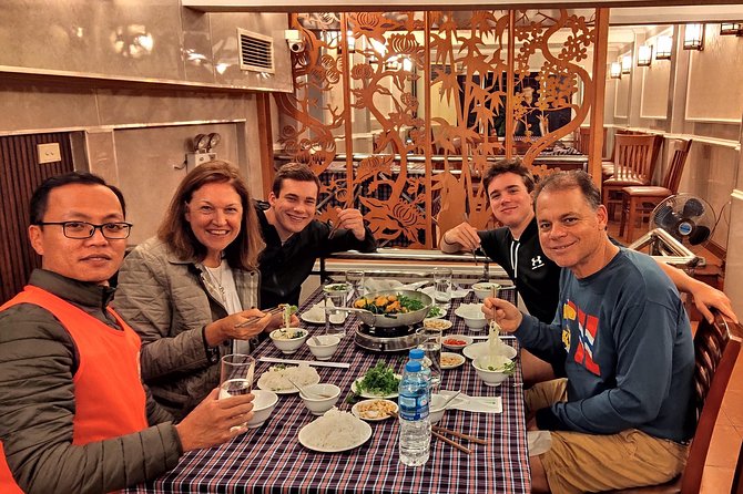 Vespa Food Tour Hanoi After Dark 3.5 hrs_TOP SERVICE, MAX VALUE - Ngũ Xã and Trúc Bạch Lake: Pho Cuốn time by “John McCain Lake”
